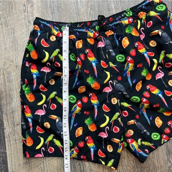 Asos Parrots and Fruit Theme Swim Trunks Size XL - Picture 9 of 14